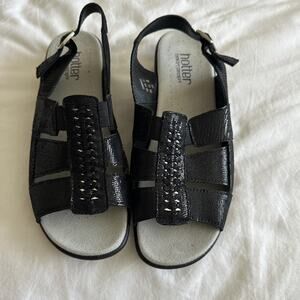 HOTTER Flare 8.5 /Black Sandals Comfortable